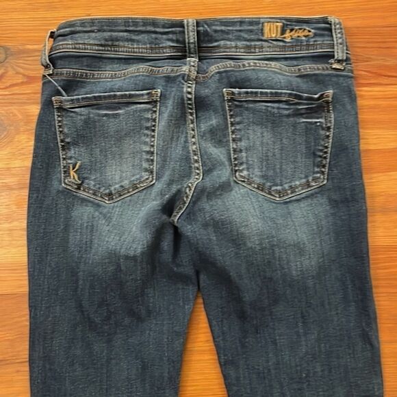 Kut From The Kloth Straight Denim Blue Jeans Womens Size 6 - Picture 12 of 12